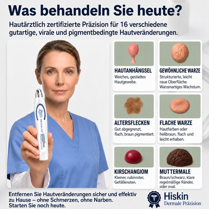 HISKIN® 🧑‍⚕️ 7-Tage- Hautanhängsel- & Fleckenentferner – Fortschrittlicher Roll-on-Stift zur schmerzfreien und narbenfreien Entfernung von Hautunreinheiten