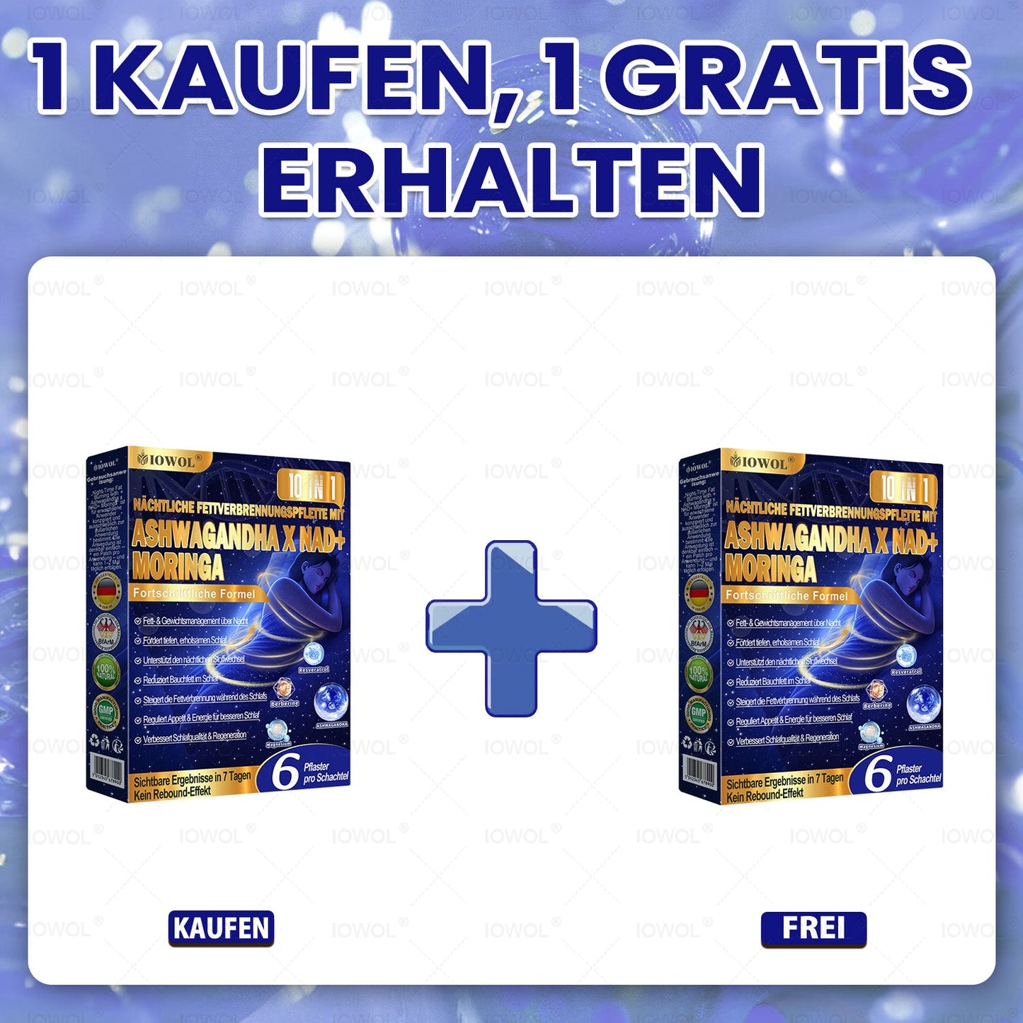 IOWOL® Nacht-Fettverbrennungs-Pflaster! Keine Pillen, kein Aufwand, keine Verschwendung – und 100 % Ergebnisse!
