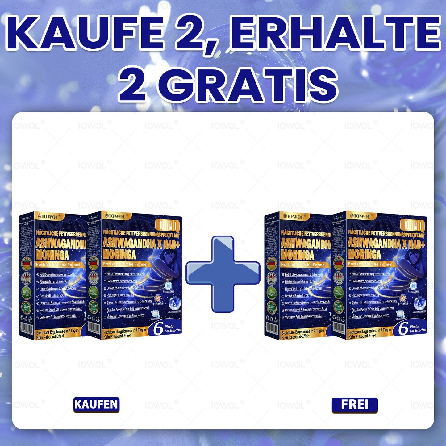 IOWOL® Nacht-Fettverbrennungs-Pflaster! Keine Pillen, kein Aufwand, keine Verschwendung – und 100 % Ergebnisse!