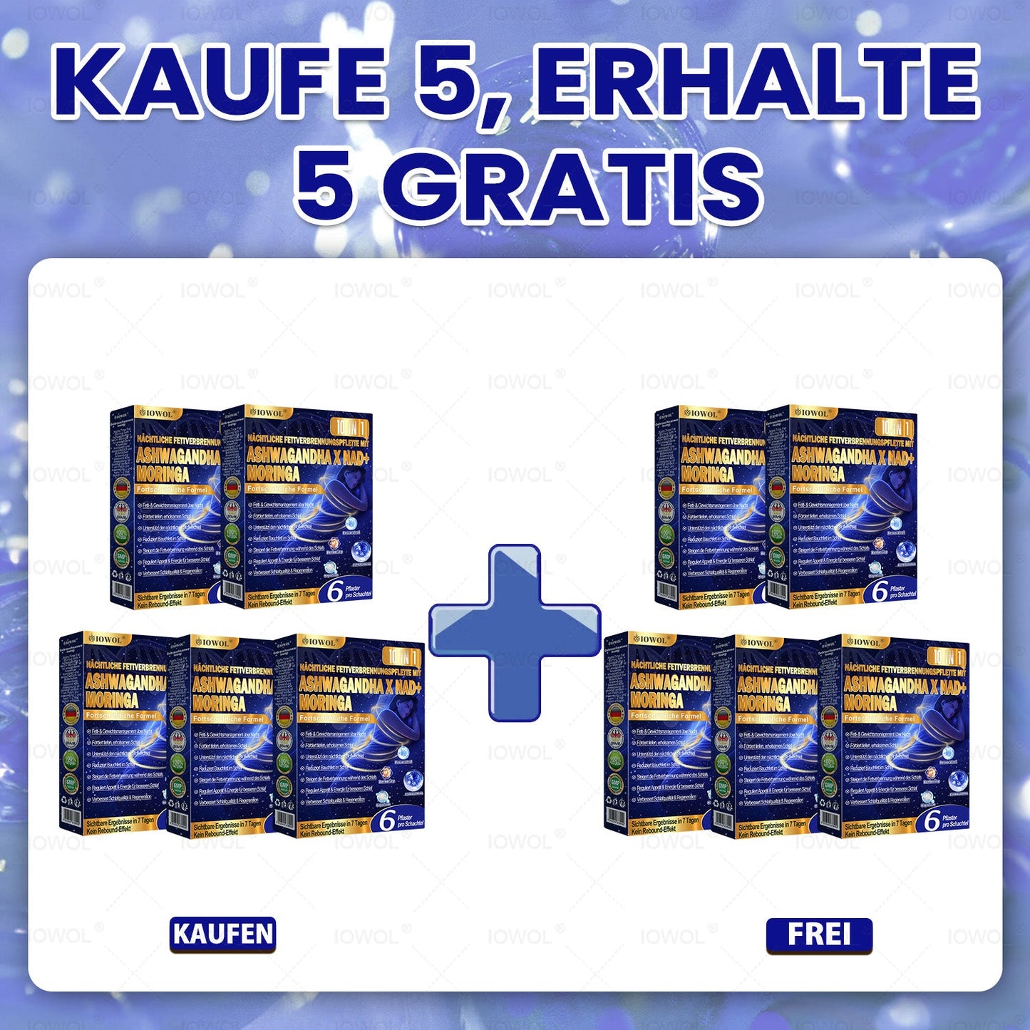 IOWOL® Nacht-Fettverbrennungs-Pflaster! Keine Pillen, kein Aufwand, keine Verschwendung – und 100 % Ergebnisse!